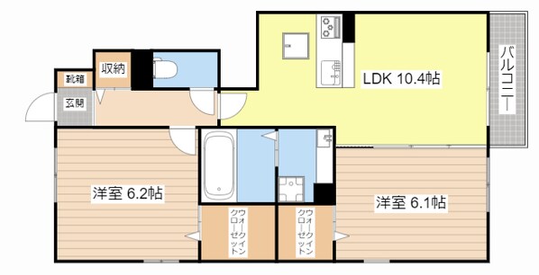 グランシャリオ二町の物件間取画像